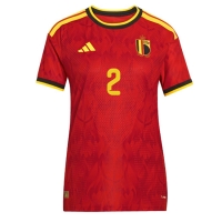 Belgien Zeno Debast #2 Hemmatröja Dam VM 2026 Kortärmad